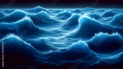 A vibrant depiction of ocea...