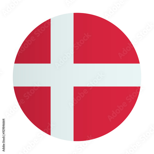 Free Download Flag of Denmark badge. Sign, emblem country identity - GFXLoad