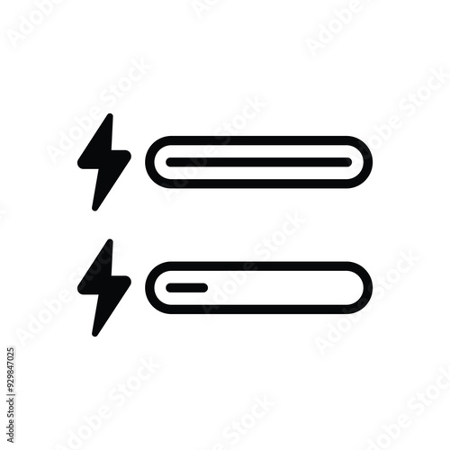 Energy Bar vector icon