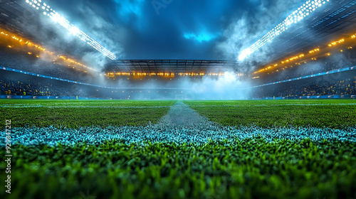 A vibrant stadium scene wit...