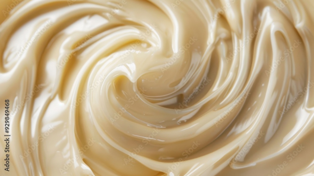 A swirl of creamy white frosting A swirl of creamy white frosting