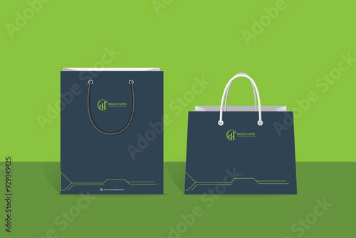 Company shopping bags design