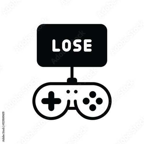 Lose vector icon