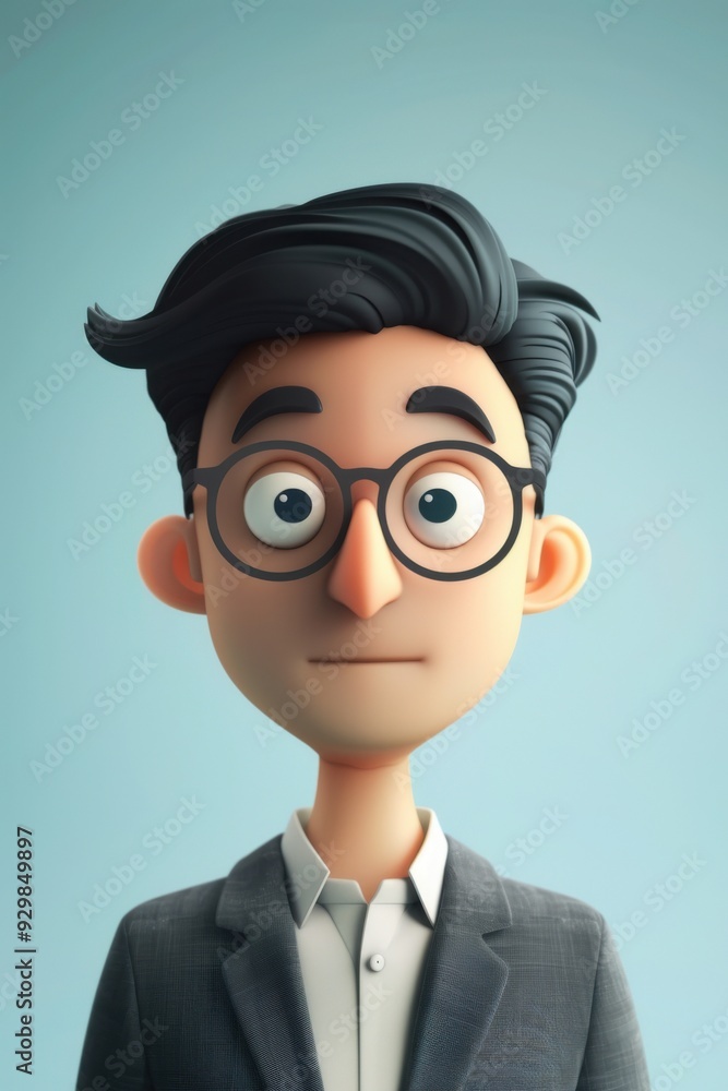 A man with glasses and a suit is looking at the camera A man with glasses and a suit is looking at the camera