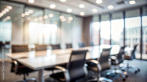 Unfocused Professional Discussion Room - Gentle blur effect of a professional discussion room with office elements.
