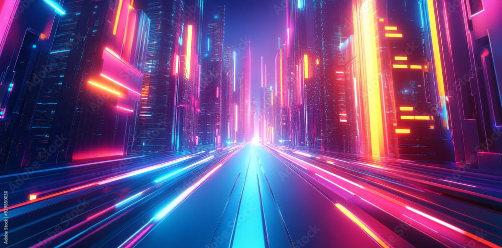 Neon Cityscape.