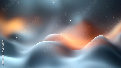Abstract landscape with sof...
