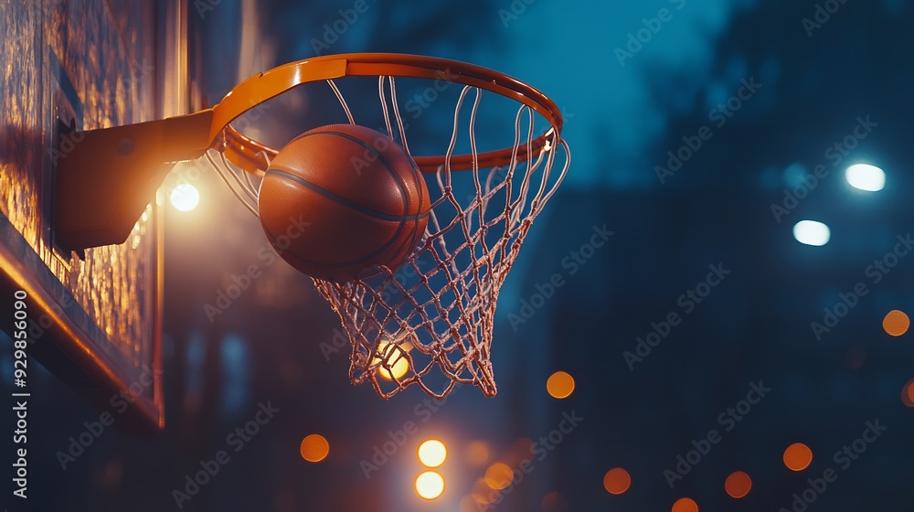 basketball game ball in hoop basketball game ball in hoop
