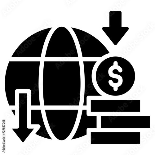  global recession icon