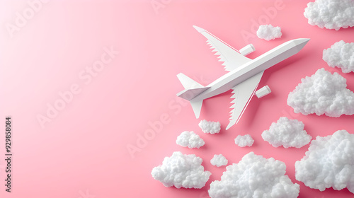 Airplane flying through flu...
