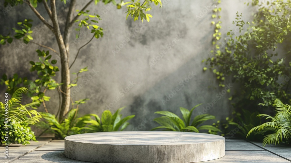Podium, Greenery and Minimalist Design Podium, Greenery and Minimalist Design