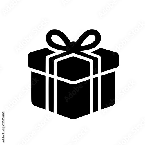 Gift Box Silhouette Illustration