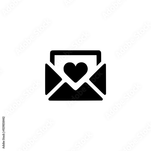 Love Letter Silhouette Illustration