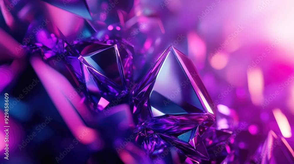 Purple crystal cluster Purple crystal cluster