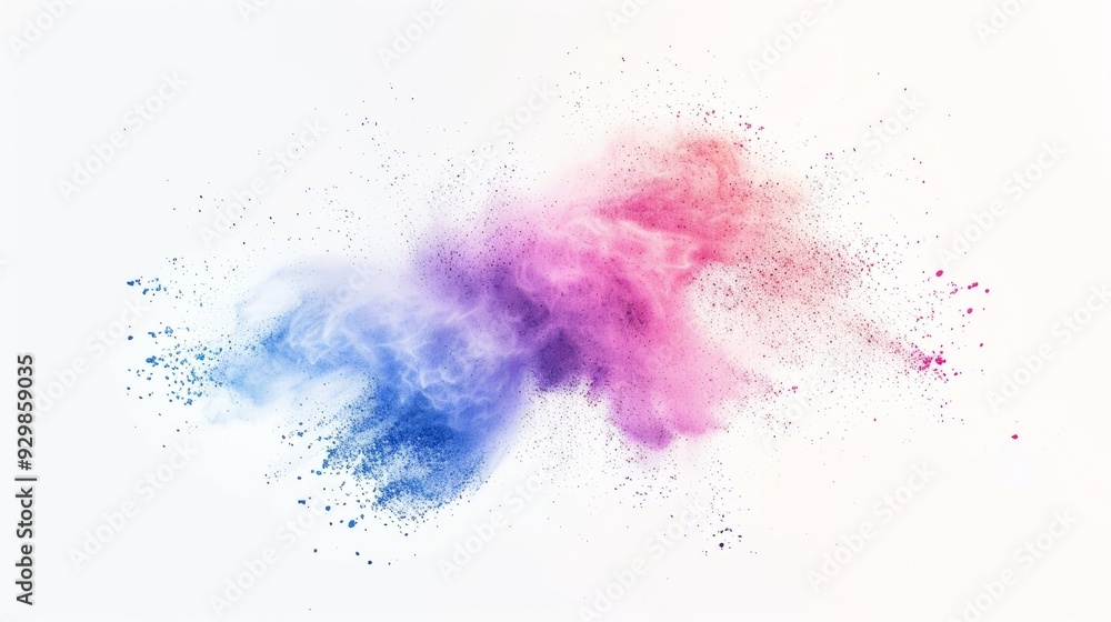 Vivid colors burst and mix in a captivating display, creating a stunning visual effect against a light backdrop Vivid colors burst and mix in a captivating display, creating a stunning visual effect against a light backdrop