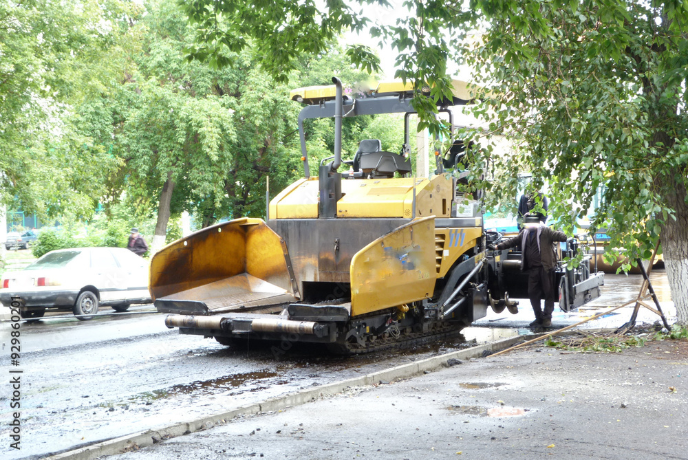 yellow bulldozer at work yellow bulldozer at work