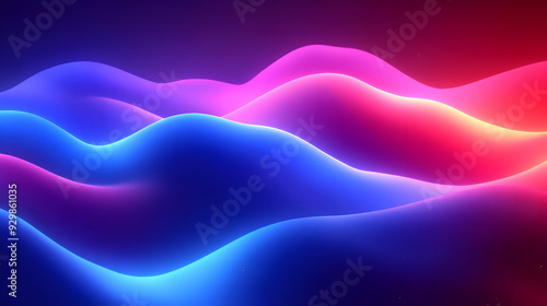 Colorful abstract waves wit...