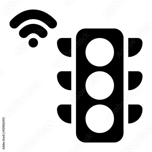 smart, traffic light, system, smart traffic, traffic signal, traffic system, smart city,smart cities solid or glyph icon