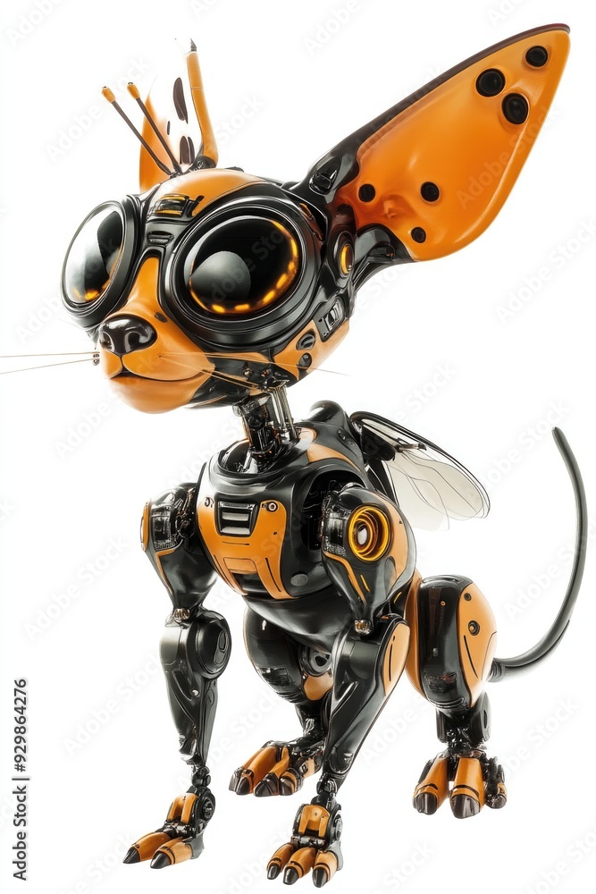 Robot dog with big eyes Robot dog with big eyes