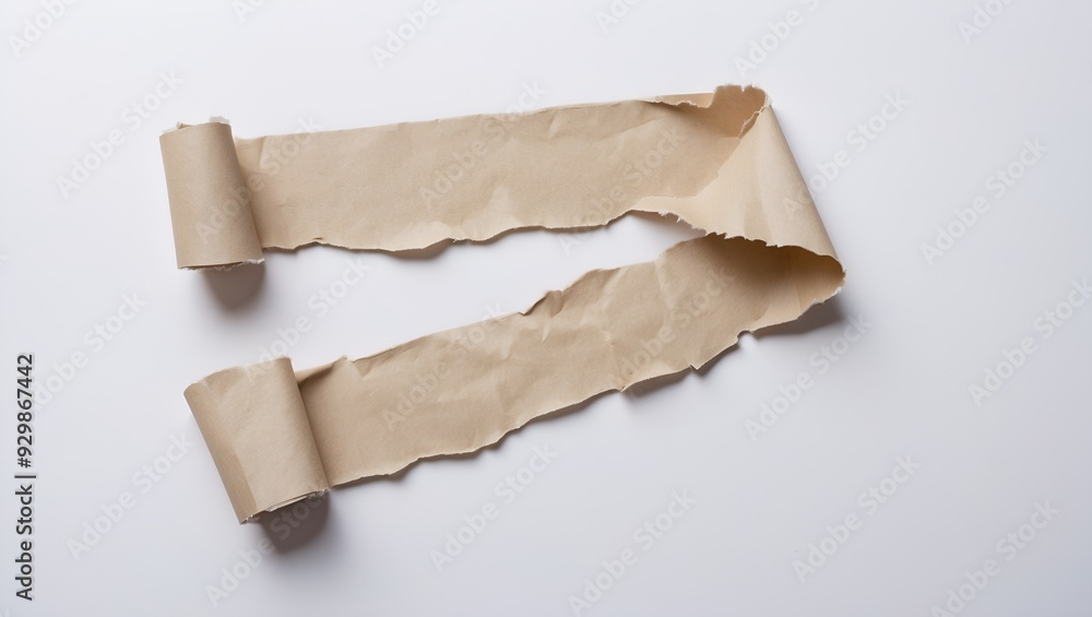 ripped paper torn edges strip white background ripped paper torn edges strip white background