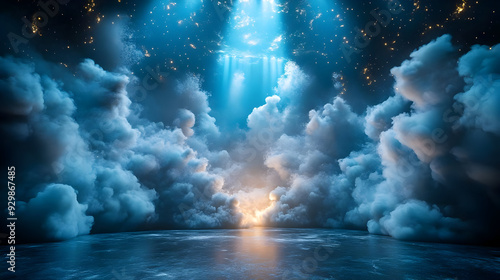 Ethereal clouds illuminated...