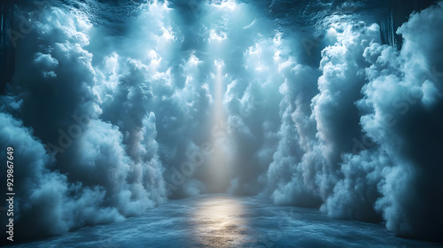 Ethereal scene with clouds ...