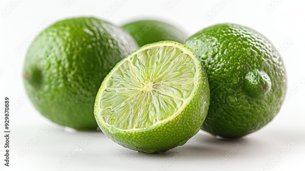 lime, white background lime, white background