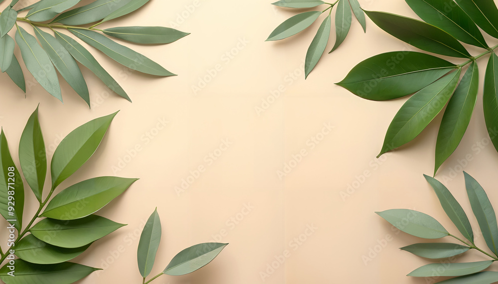 laurel wreath, above view , empty center for mockup laurel wreath, above view , empty center for mockup