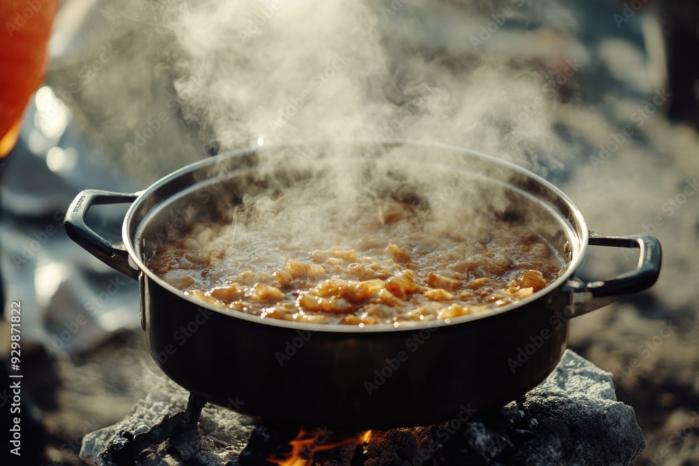 Pot Cooking Over Fire Pot Cooking Over Fire