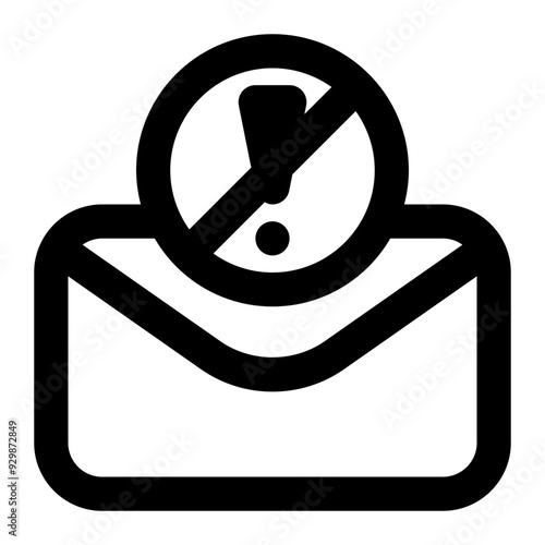 anti spam, email blocking, email blocker, emails, blacklist, domain blacklist outline icon