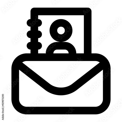 email contact, email user, email sender, email recipient, email owner, mailer outline icon
