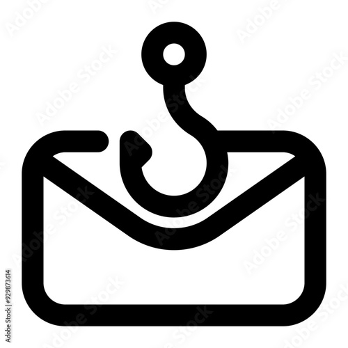 email phishing, scammer, cyber security, email security, email marketing, fraud, email hacking outline icon