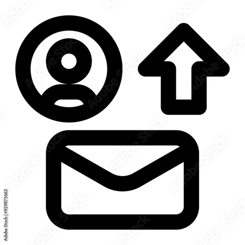 email sender, email user, mailer, sending email, email delivery, mailing outline icon