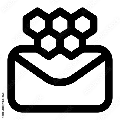 honey pot, honeypot, email, anti spam, spam trap, trap outline icon