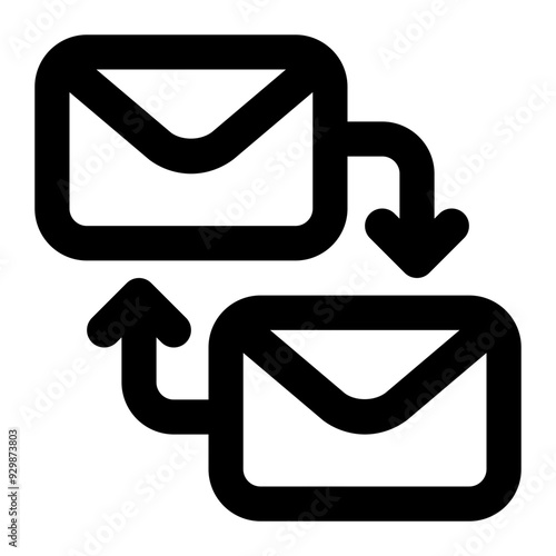 follow up, email, marketing, persuasion, communication, automation, autoresponder, auto reply outline icon