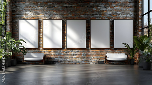 Modern gallery space with e...