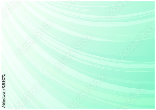 ゆるやかな曲線背景（緑色）