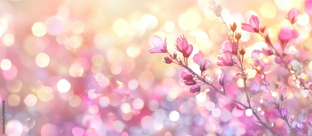 Delicate Pink Blossoms in a Soft, Dreamy Glow Delicate Pink Blossoms in a Soft, Dreamy Glow