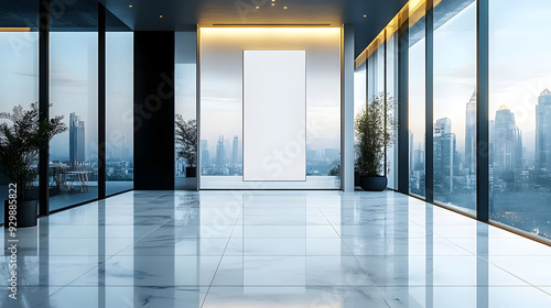 Modern interior with large ...