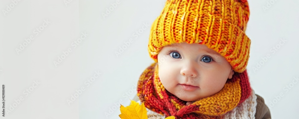baby in autumn clothes. baby in autumn clothes.
