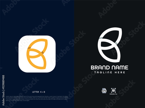 Business modern letter logo design 