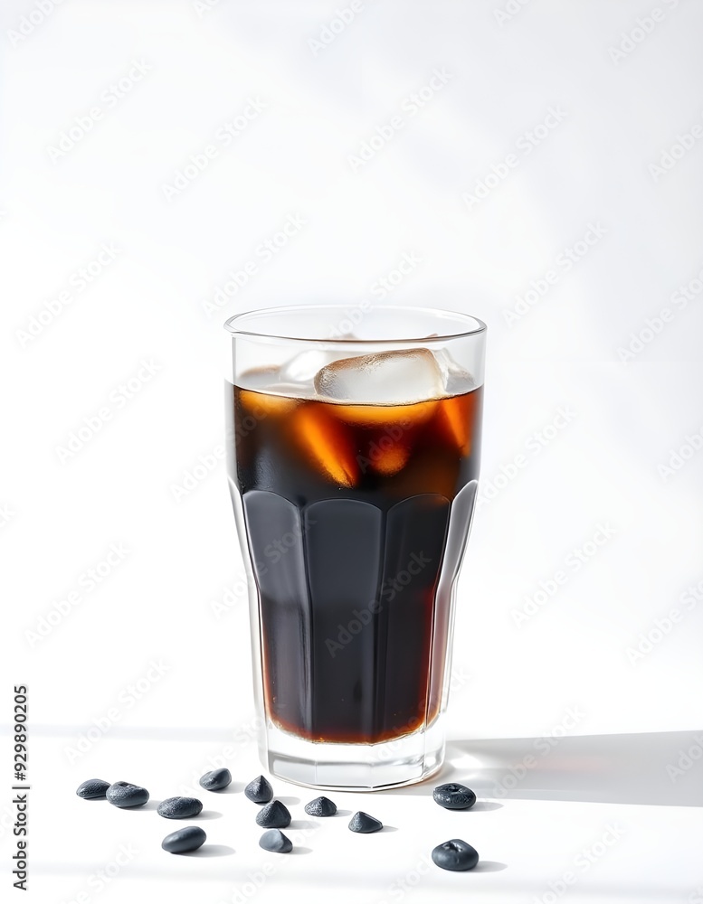 cup of ice drink with lemon, glass of cold drink, Cola with ice , Long Island iced tea isolated on white background cup of ice drink with lemon, glass of cold drink, Cola with ice , Long Island iced tea isolated on white background