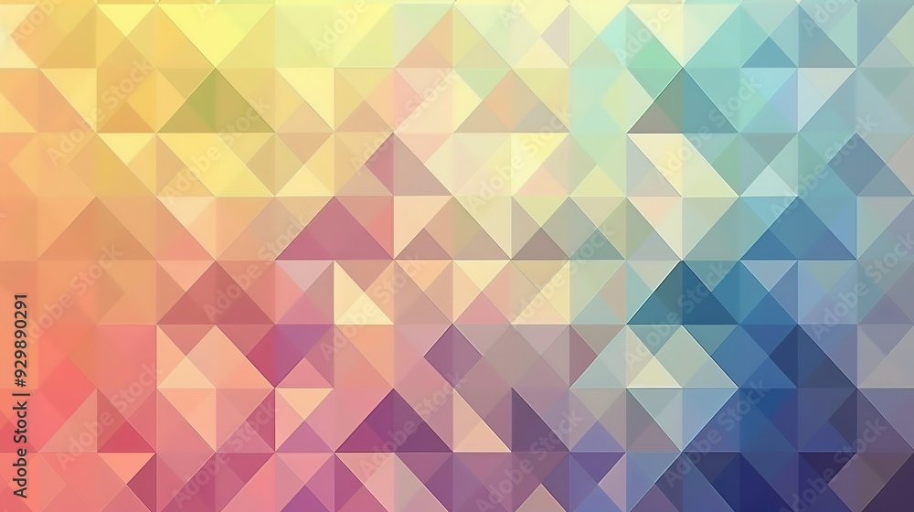 Obraz premium Stunning Geometric Triangle Background Vector: A Visual Symphony of Shapes and Colors. Explore the Fascinating World of Geometric Patterns and Their Creative Potential.