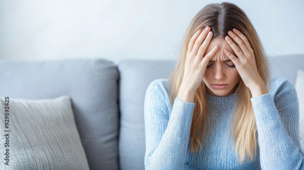 Struggling with Dizziness: A Woman's Quiet Battle on the Couch Today Struggling with Dizziness: A Woman's Quiet Battle on the Couch Today
