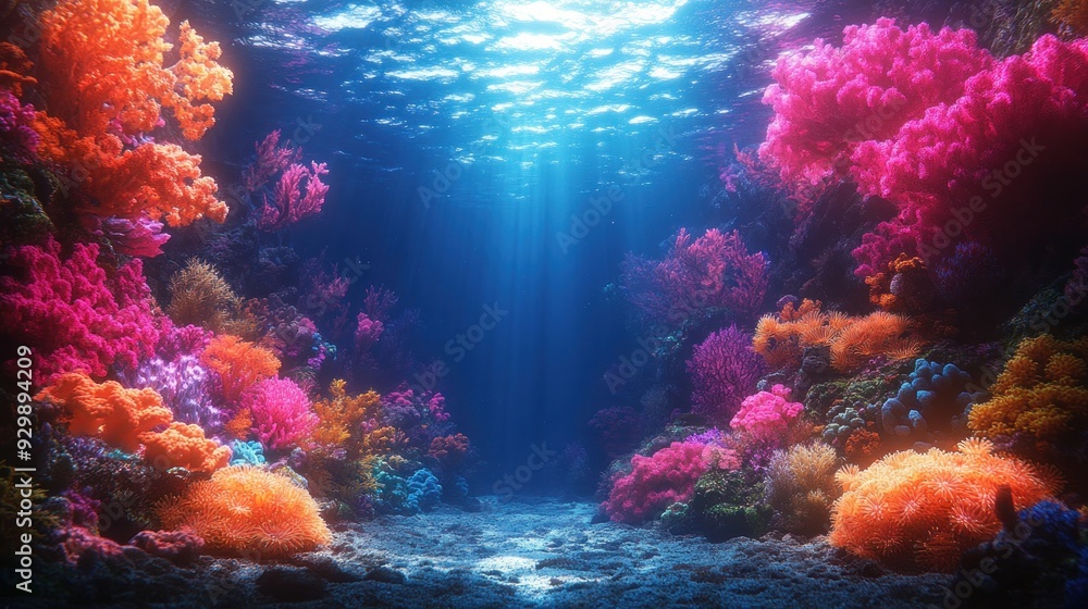 Vibrant Underwater Coral Reef Vibrant Underwater Coral Reef