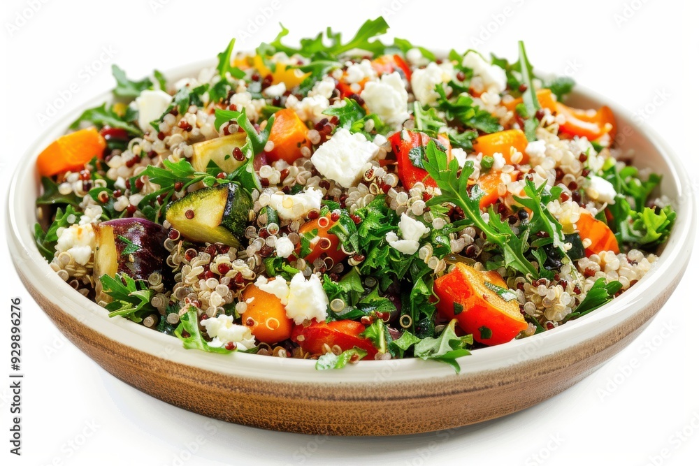 Quinoa Salad with Feta Cheese and Vegetables. Quinoa Salad with Feta Cheese and Vegetables.