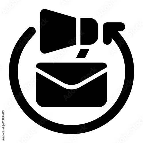 email marketing, automation, email automation, marketing automation, process, automated solid or glyph icon