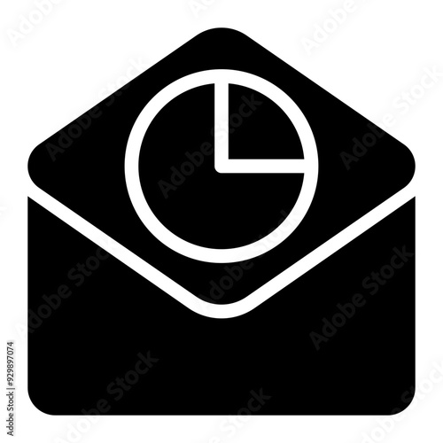 open rate, open email, rate, email marketing, email, analysis, percentage, acceptance rate solid or glyph icon