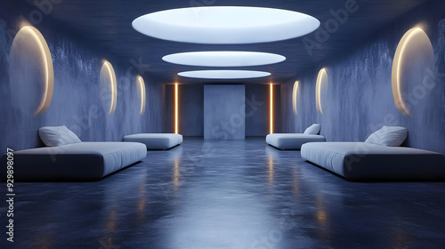 Modern minimalist interior ...