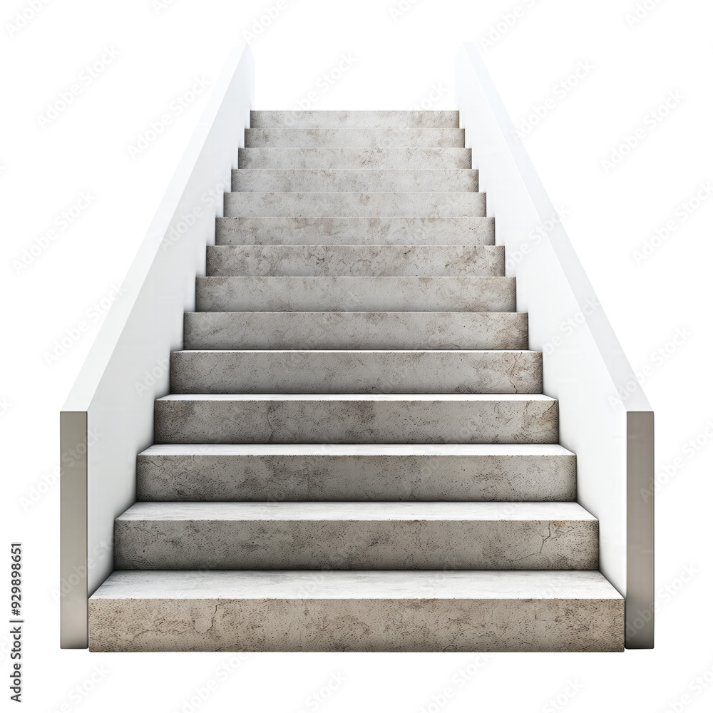 stairs to success isolated on transparent white background, clipping path stairs to success isolated on transparent white background, clipping path